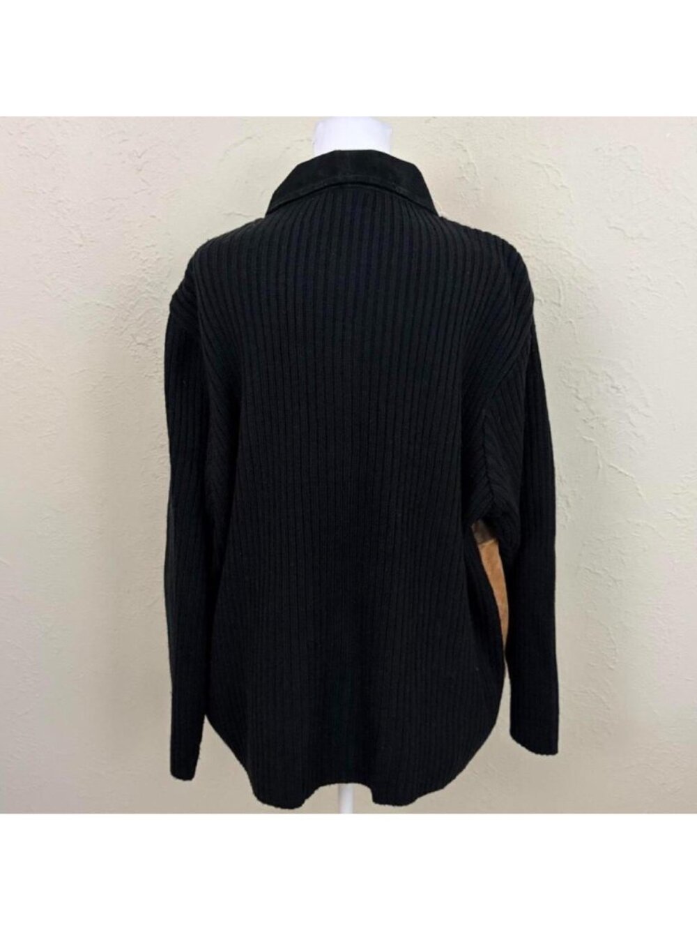 90s suede patchwork plus size boho jacket - Picture 5 of 8